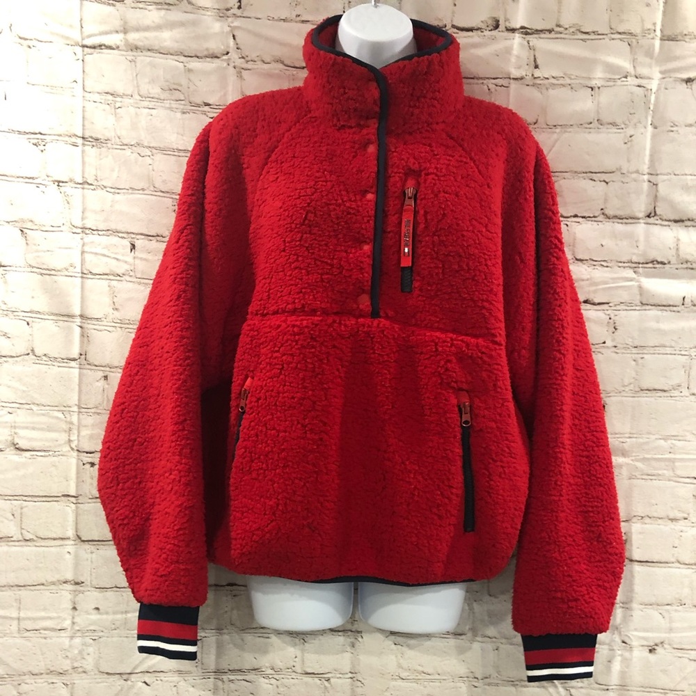 🎉HP X 2 🎉 ❤️‍🔥Tommy Hilfiger Sport❤️‍🔥Teddy Bear Style Pullover ❤️‍🔥 - Picture 10 of 14